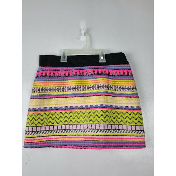 MILLY Dresses & Skirts - Milly Multicolor Striped Mini Skirt Size 2